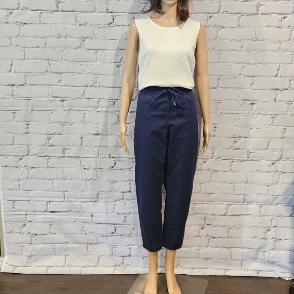 RW&Co, Cotton midrise jogger pants in medieval blue - Picture 6 of 12